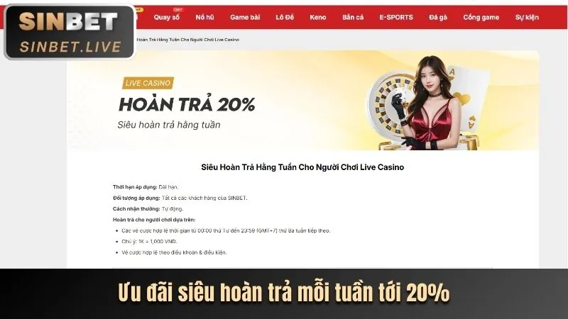 Giới hạn tiền gửi tại Thể Thao Xin88